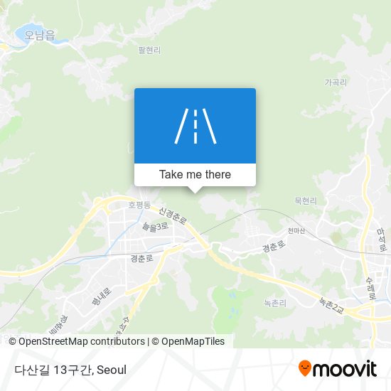 다산길 13구간 map