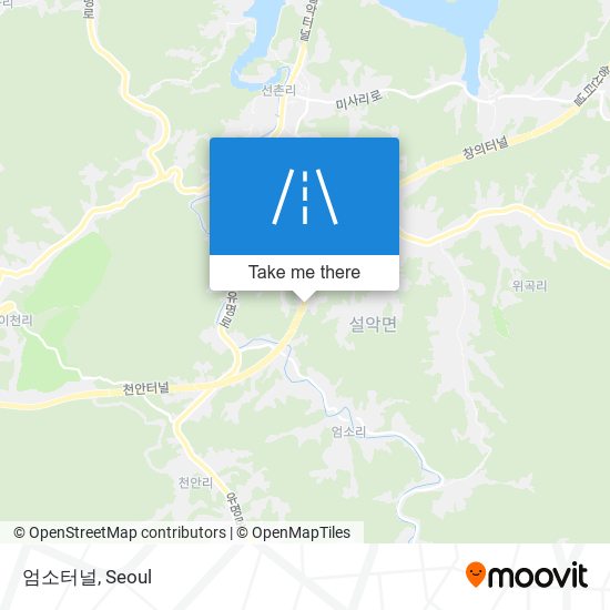 엄소터널 map