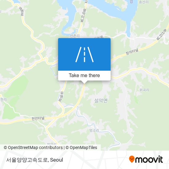 서울양양고속도로 map