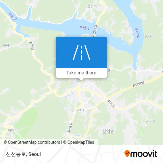 신선봉로 map