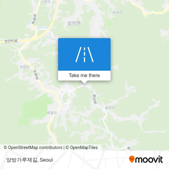 양방가루재길 map