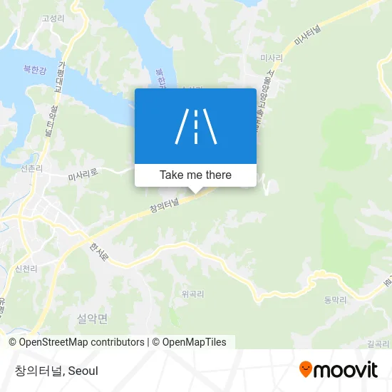 창의터널 map