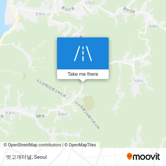 벗고개터널 map
