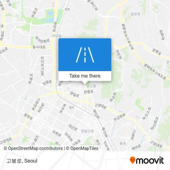 고봉로 map