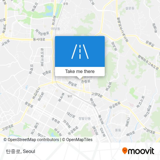 탄중로 map