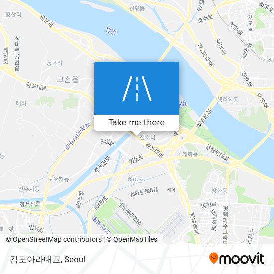 김포아라대교 map