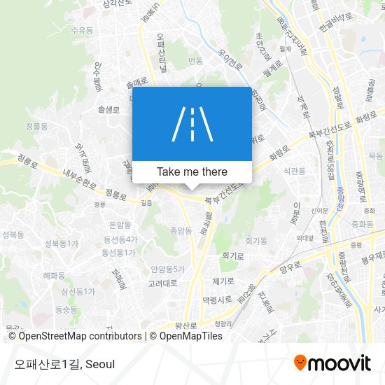 오패산로1길 map