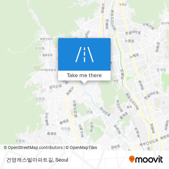 건영캐스빌아파트길 map