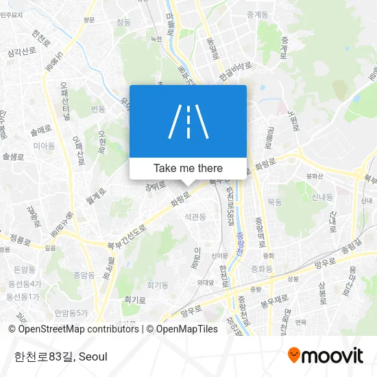 한천로83길 map