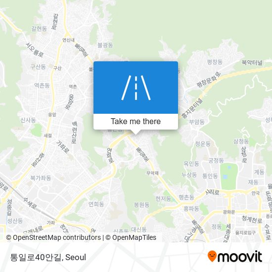 통일로40안길 map