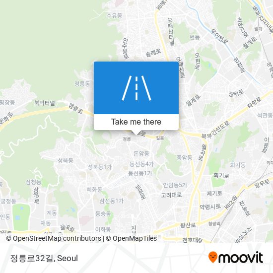정릉로32길 map