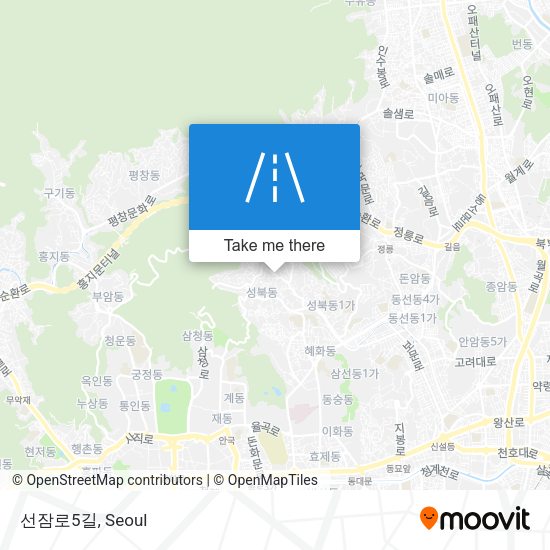 선잠로5길 map