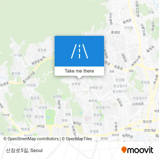 선잠로5길 map