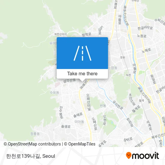 한천로139나길 map