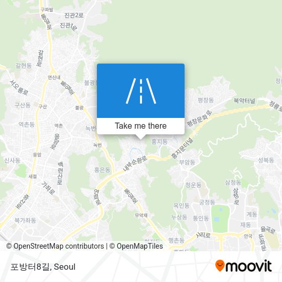 포방터8길 map