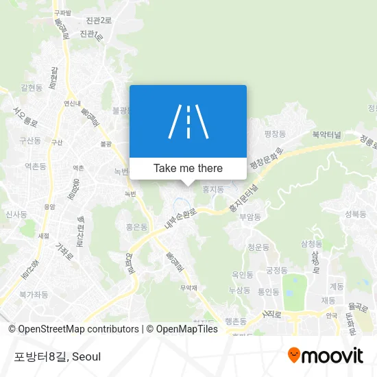 포방터8길 map