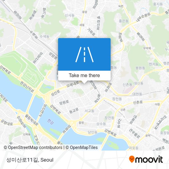성미산로11길 map