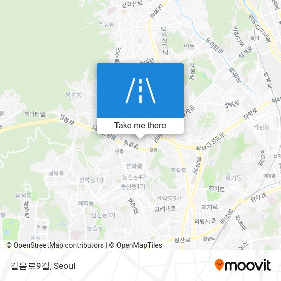 길음로9길 map