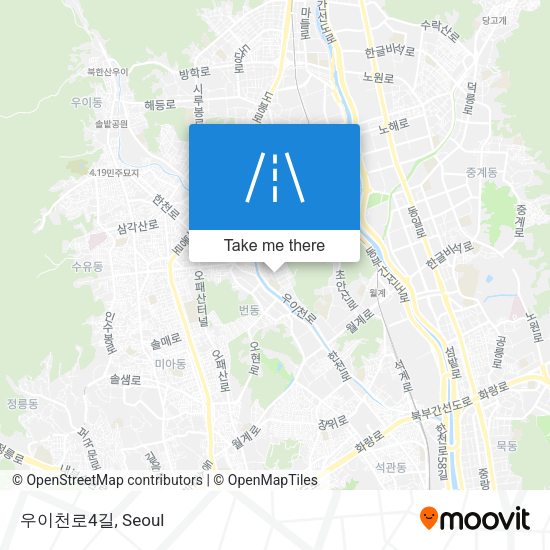 우이천로4길 map