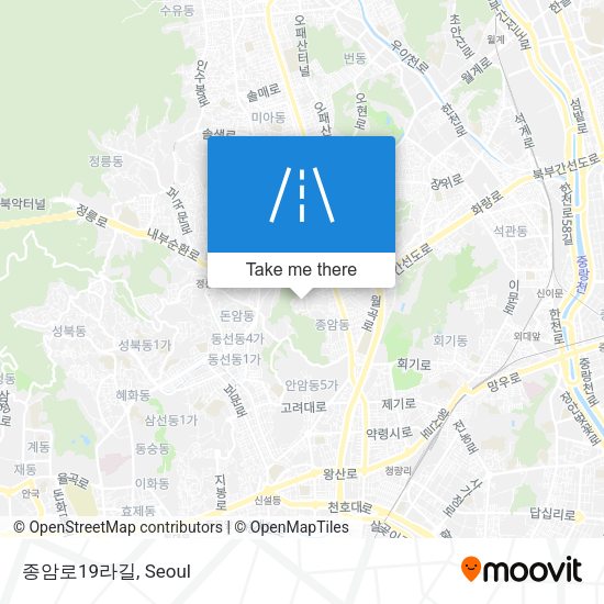 종암로19라길 map