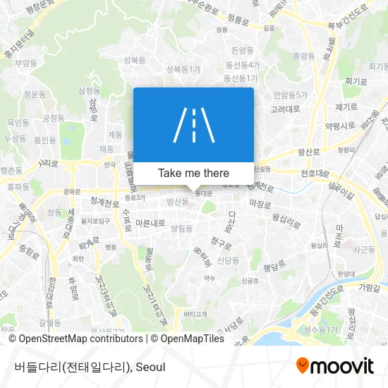 버들다리(전태일다리) map