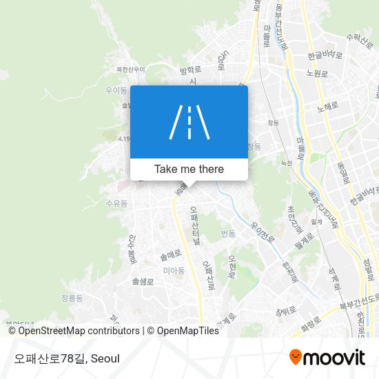 오패산로78길 map
