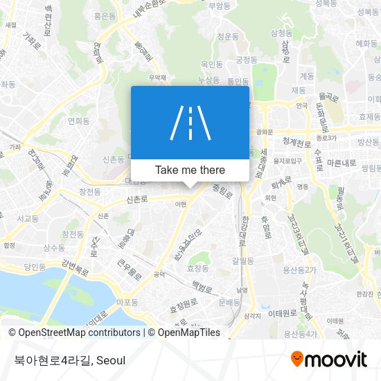 북아현로4라길 map