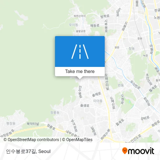 인수봉로37길 map