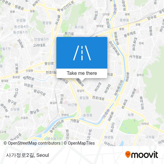 사가정로2길 map