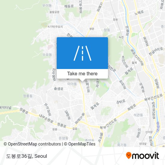 도봉로36길 map