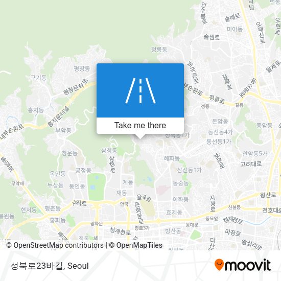 성북로23바길 map
