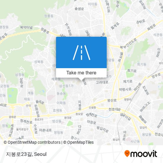 지봉로23길 map