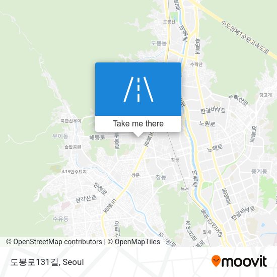 도봉로131길 map