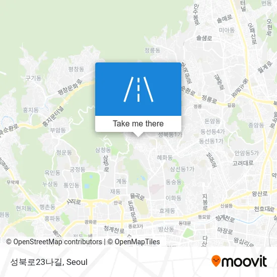 성북로23나길 map