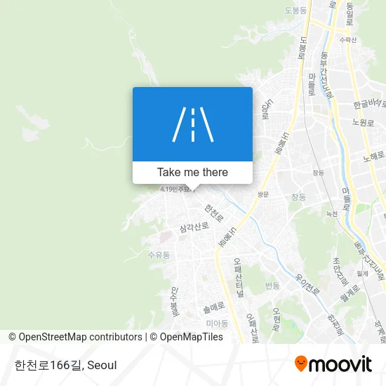 한천로166길 map