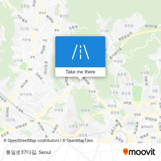 통일로37다길 map