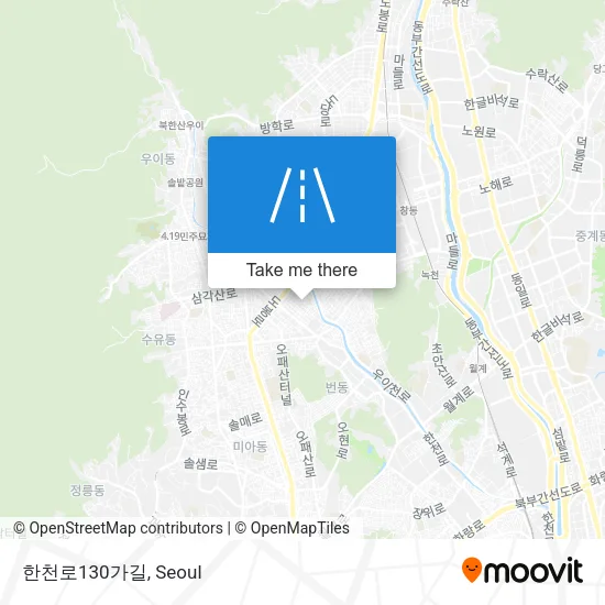 한천로130가길 map