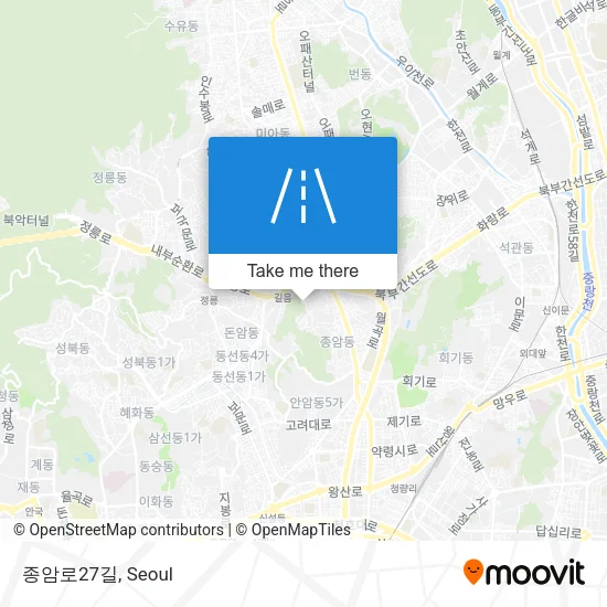 종암로27길 map