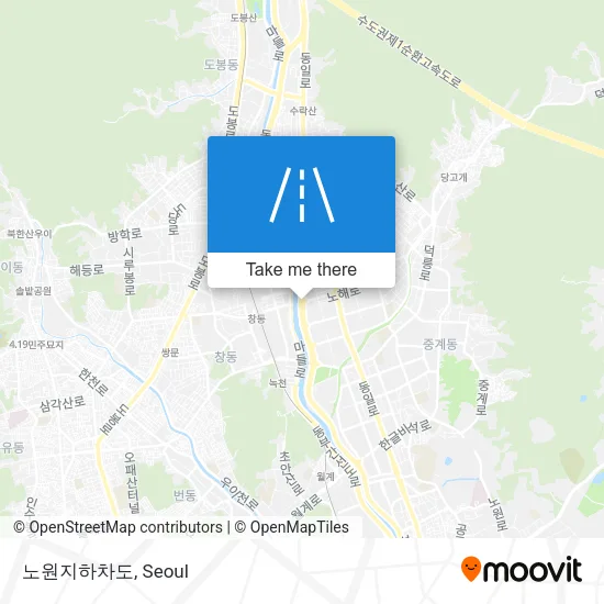 노원지하차도 map