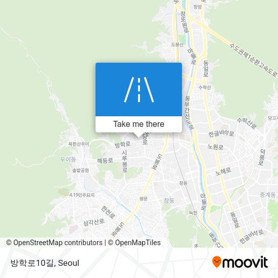 방학로10길 map