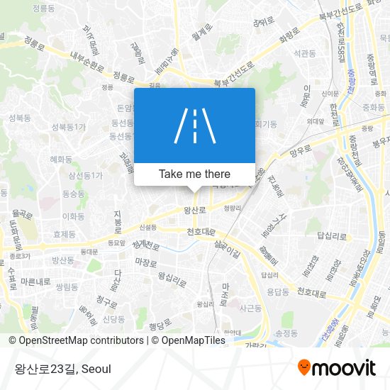 왕산로23길 map