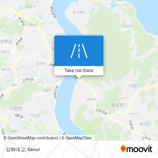 강화대교 map
