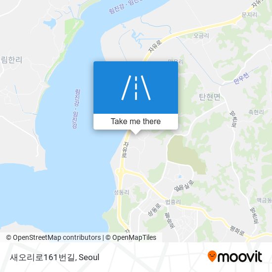 새오리로161번길 map