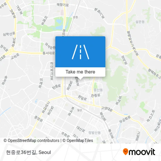 현중로36번길 map
