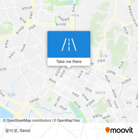 웅비로 map