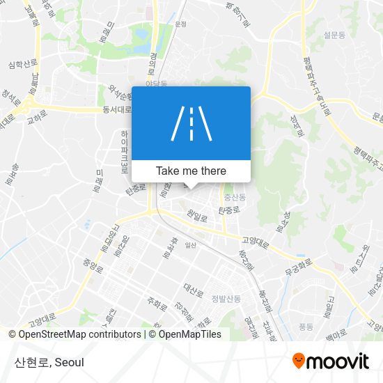 산현로 map