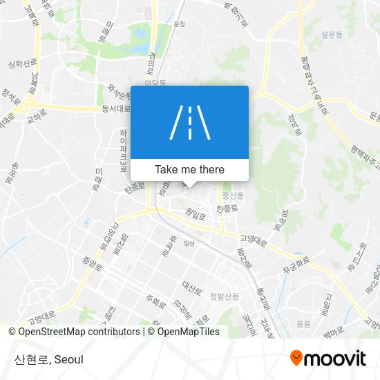 산현로 map
