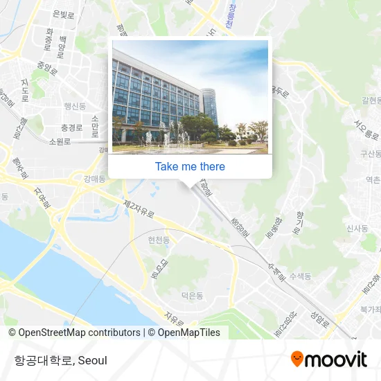 항공대학로 map