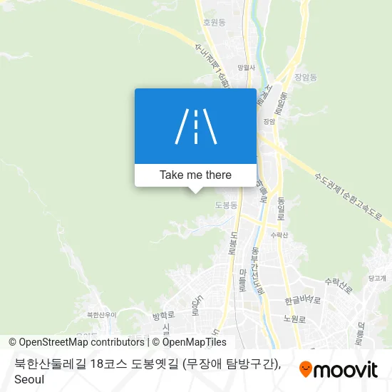 북한산둘레길 18코스 도봉옛길 (무장애 탐방구간) map