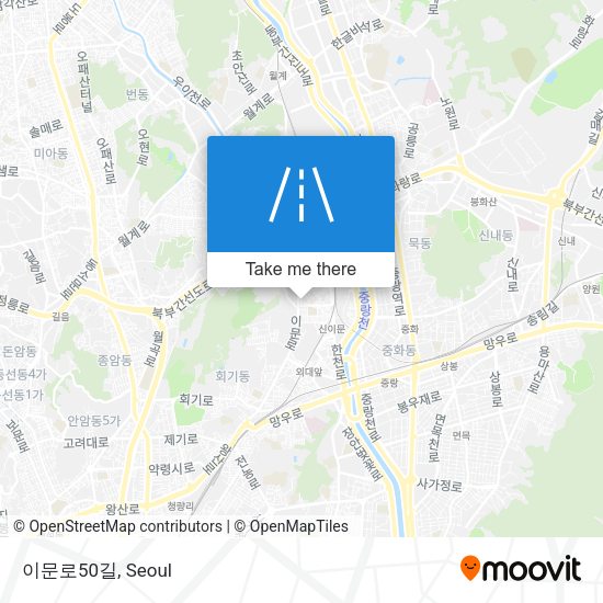 이문로50길 map
